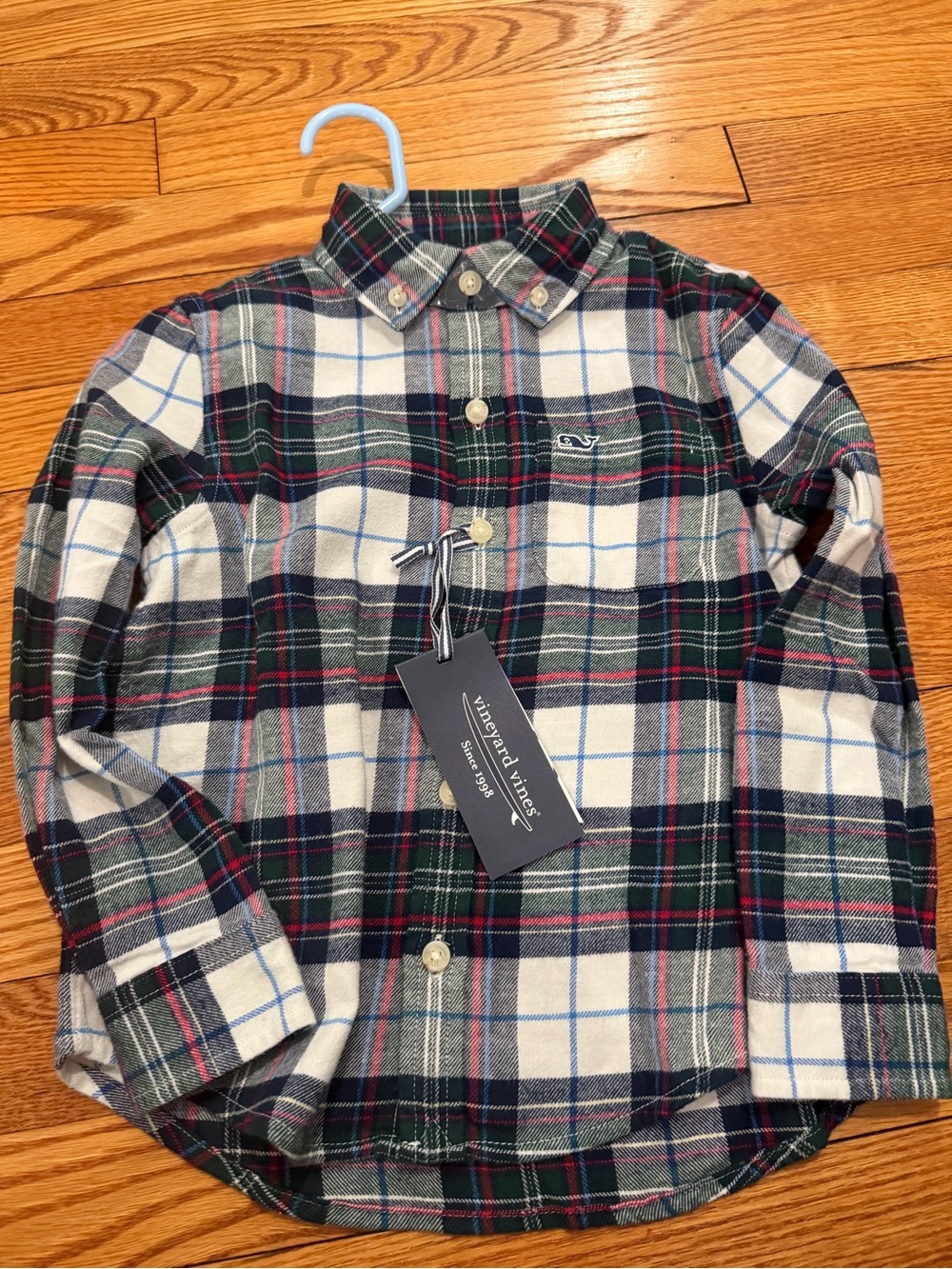 Vineyard Vines Toddler Boy Flannel Button Down 5T Brand New